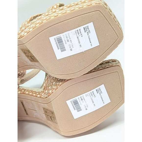 Dolvce Vita Amira Women's Natural Woven Platform Sandal Size 9 (MSRP $140) - Picture 10 of 10